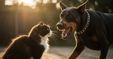 Como impedir que um cão seja agressivo com gatos