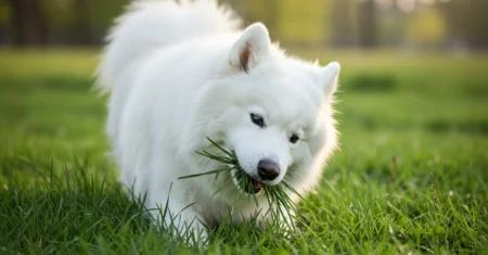 Por que meu cachorro come grama?